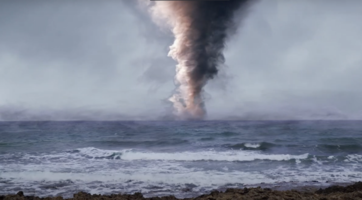 screenshot of Cyclone Biparjoy