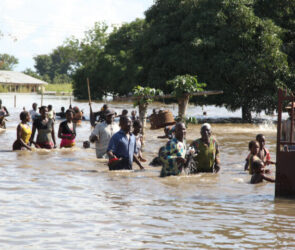 A file photo of a flooding River Niger