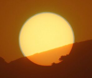 File photo of a setting sun