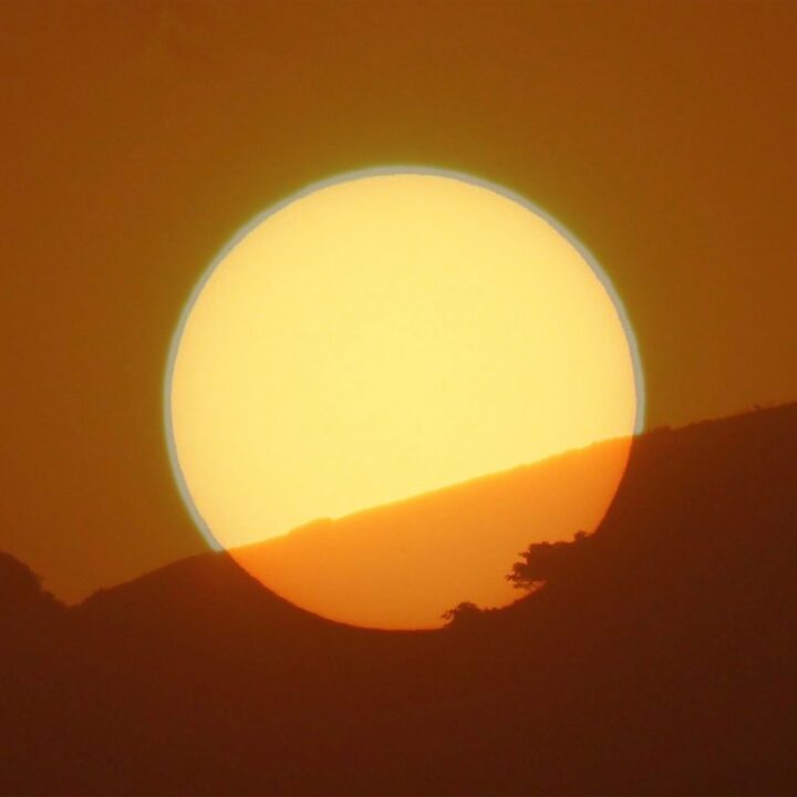 File photo of a setting sun
